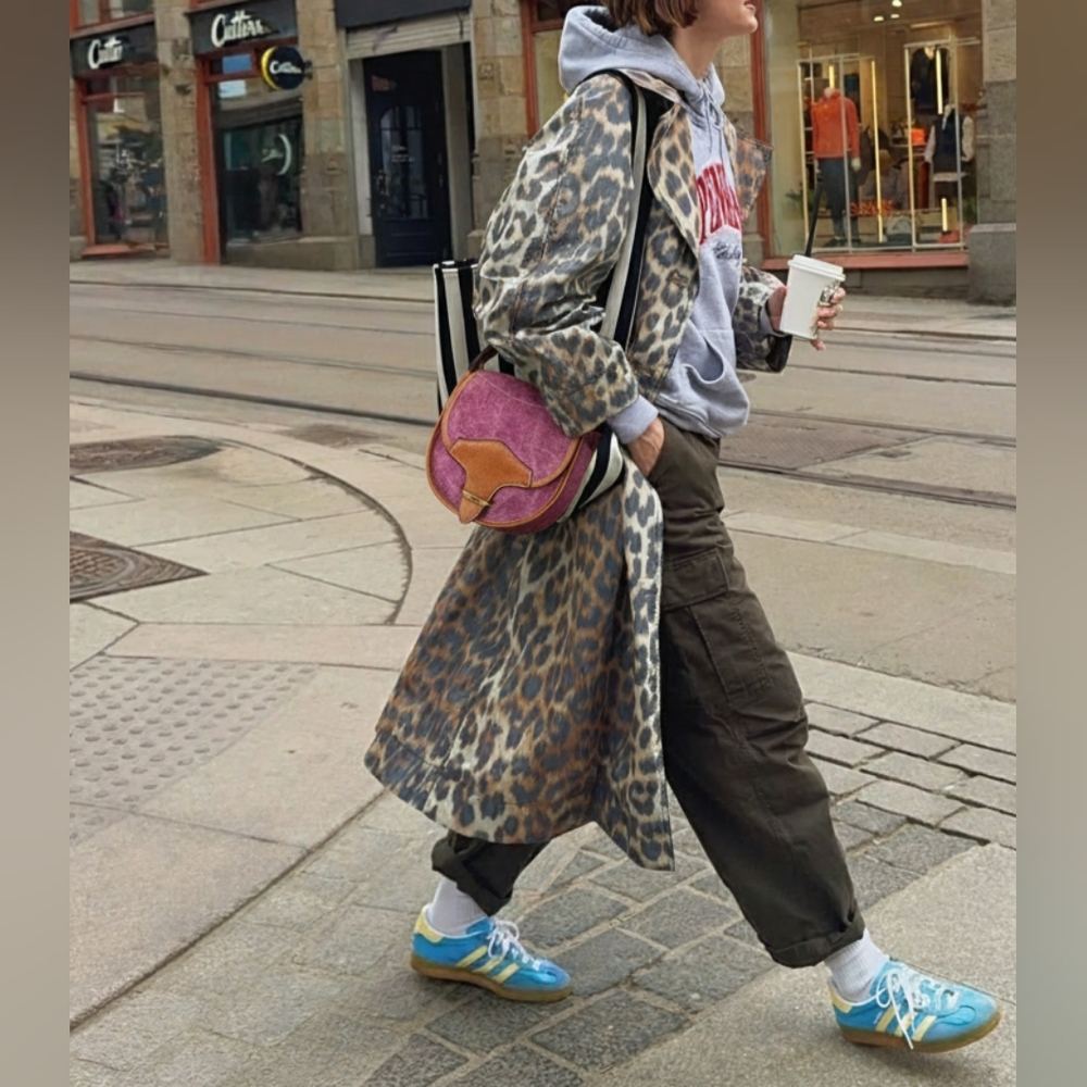 Isabel Marant Pink and Tan Botsy Saddle Bag